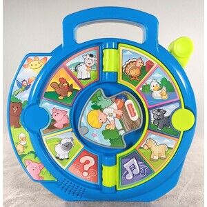 Fisher-Price Spinning Talking Learning Farm Animal Learning Toy 9" 2015